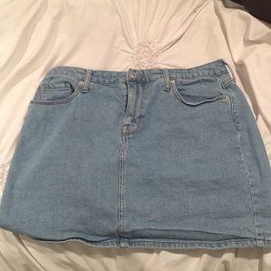 Denim button skirt, clean, worn once